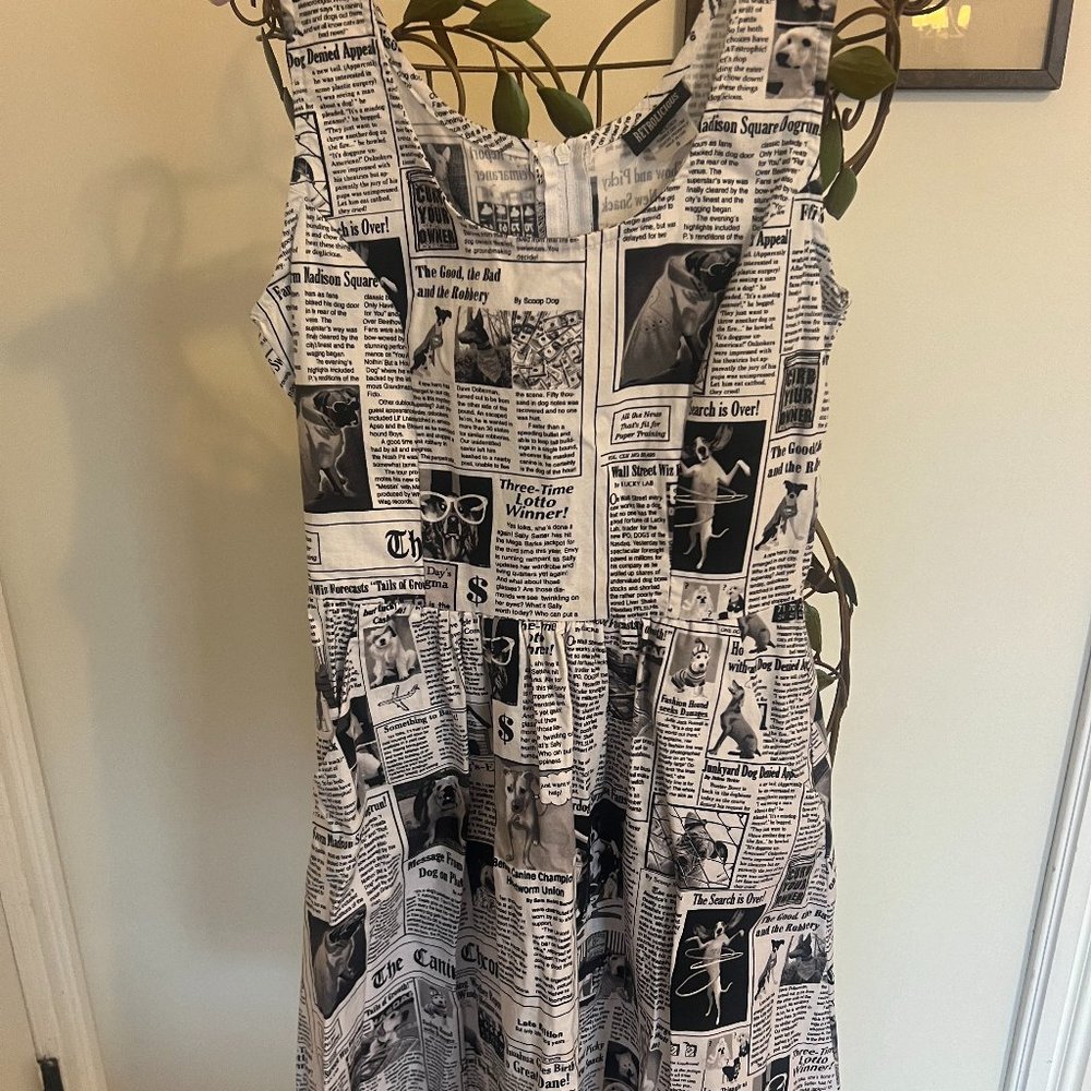 Retrolicious Doggie Inspired Skater Dress Size S